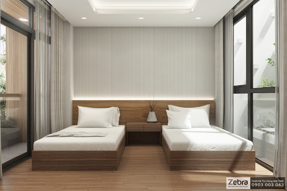 phòng ngủ twin bed