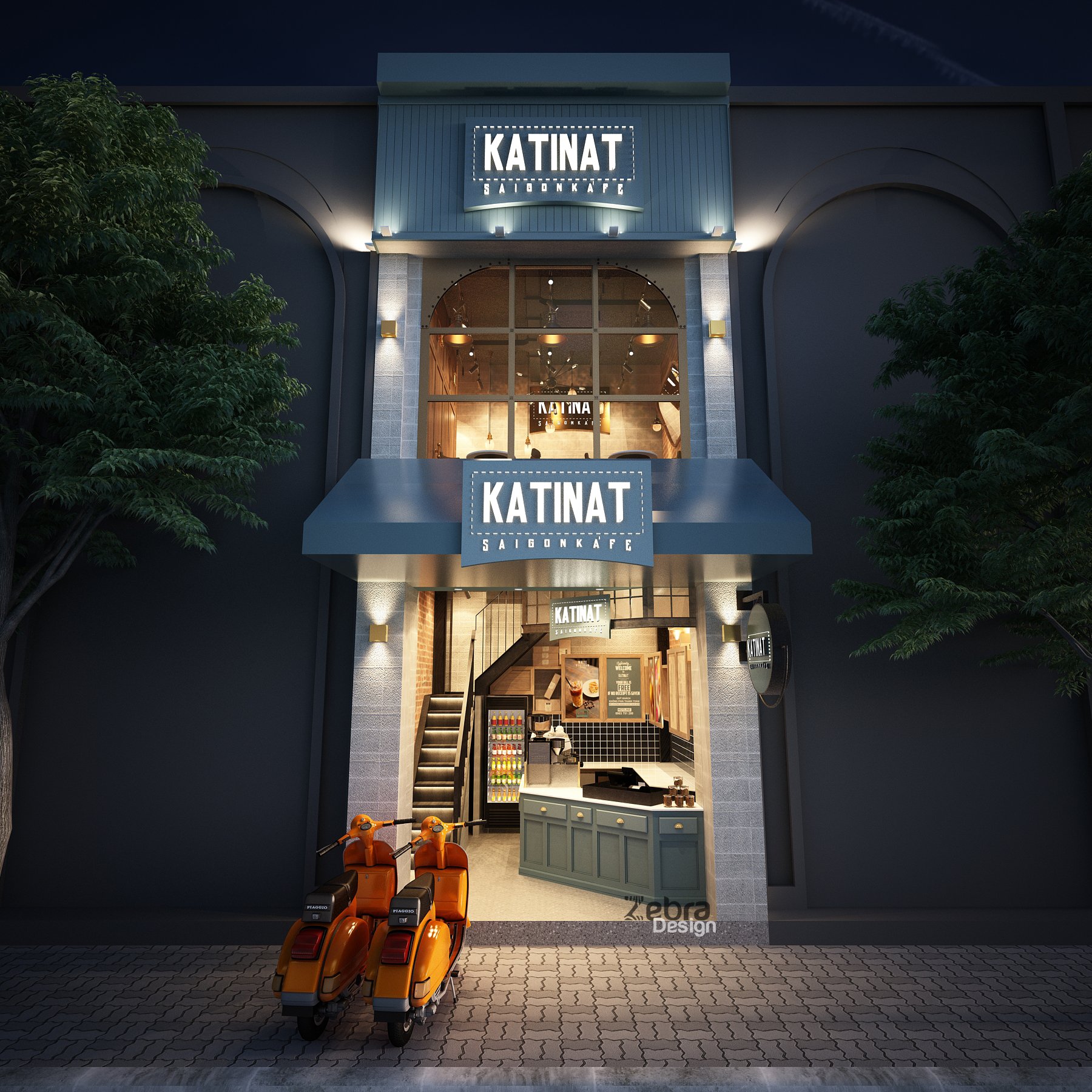 Katinat Saigon Kafe - Zebra Design Thiết Kế Thi Công Nội Thất